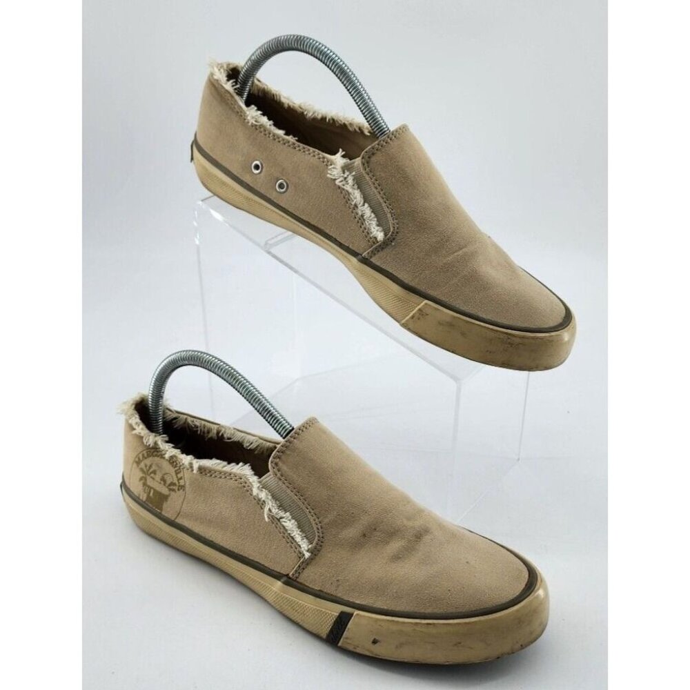 MARGARITAVILLE Beige Spinnaker Slip On Canvas Shoes Men's Size 8.5